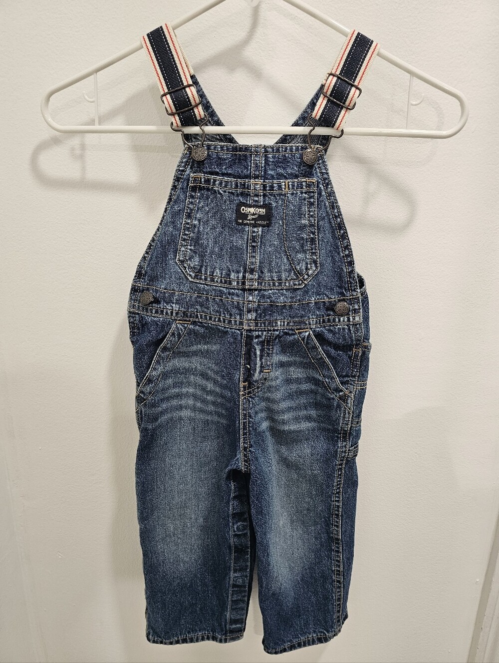 Oshkosh B'gosh Infant Boys Denim Overall Size 24 Months